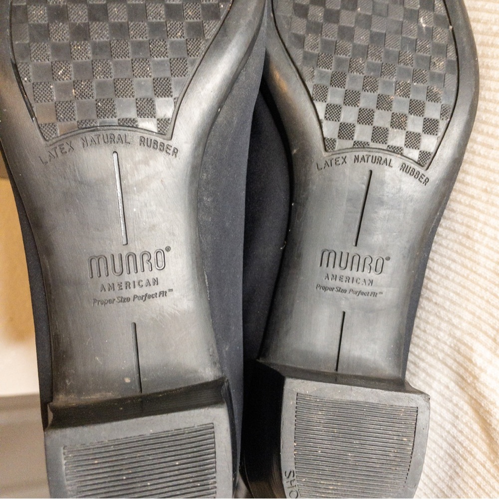 Munro Newbury Black Tall Stretch Fabric Fashion Pull On Boot Size 13 - NTN - Picture 11 of 12